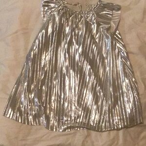 Shimmering Silver Metallic Dress